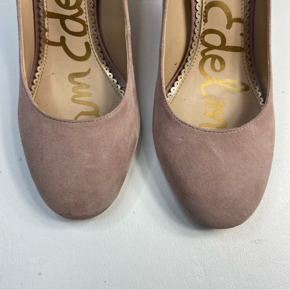 Sam Edelman Stillson Stacked Block Heels Suede Size 8.5 - Picture 3 of 7